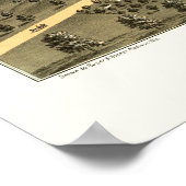 プリンストン， ILパノラママップ – 1870 ポスター (角)