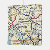 プリンストンKYヴィンテージマップ セラミックオーナメント (左)
