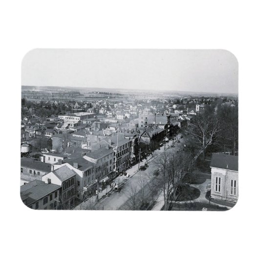 プリンストンNJ，ニュージャージー，ナッソー通りヴィンテージ マグネット (横)