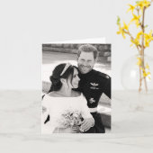 プリンスハリーとメガン王室のマルクル結婚ズ カード (黄色い花)