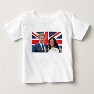 プリンスハリーとメガン王室のマルクル結婚ズ ベビーTシャツ
