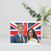 プリンスハリーとメガン王室のマルクル結婚ズ ポストカード (スタンド正面)