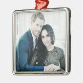 プリンスハリー婚約ポートレートスタイル メタルオーナメント (左)