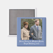 プリンスハリー&メガンマー王室のクル2018結婚年 マグネット (正面/裏面)
