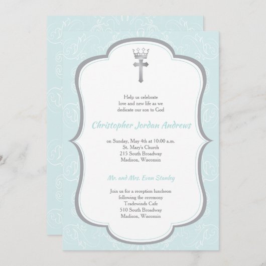 プリンスバプティスマ招待状 招待状 (正面/裏面)