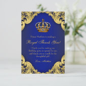 プリンスバースデーパーティーサンキューカード サンキューカード (スタンド正面)