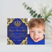 プリンスバースデーパーティーサンキューカード サンキューカード (スタンド正面)