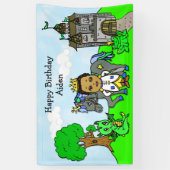 プリンスパーソナライズされた誕生日バナー 横断幕 (縦)