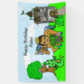 プリンスパーソナライズされた誕生日バナー 横断幕 (縦)