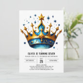 プリンスピンク誕生日クラウン 招待状 (スタンド正面)