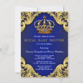 プリンスファンシーベビーシャワー招待状 招待状 (裏面)