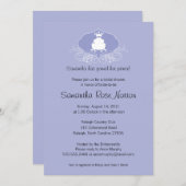 プリンスフログ テーマのブライズシャワー 招待状 (正面/裏面)