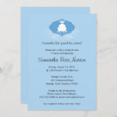 プリンスフロッグをテーマにしたブライダルシャワー 招待状 (正面/裏面)