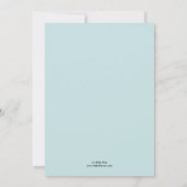 プリンスフロッグをテーマにしたブライダルシャワー 招待状 (裏面)