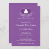 プリンスフロッグをテーマにしたブライダルシャワー 招待状 (正面/裏面)