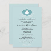 プリンスフロッグをテーマにしたブライダルシャワー 招待状 (正面/裏面)