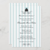 プリンスフロッグをテーマにしたブライダルシャワー 招待状 (正面/裏面)