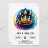 プリンスブルーデジタルバースデー 招待状 (正面/裏面)