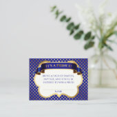 プリンスブルー王室の金ゴールドクラウンおむつラッフル エンクロージャーカード (スタンド正面)