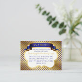 プリンスブルー王室の金ゴールドクラウンブックリクエスト エンクロージャーカード (スタンド正面)