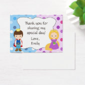 プリンスプリンセスギフトメッセージカードサンキューラベル (デスク)