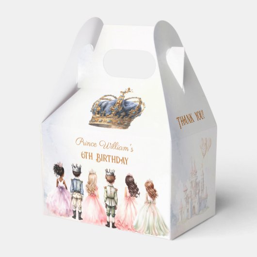 プリンスプリンセスツイン王室の誕生日ボーイガール フェイバーボックス (正面サイド)