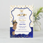 プリンスベイビーシャワーの招待状、リトルプリンス 招待状 (スタンド正面)