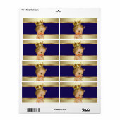 プリンスベイビーシャワーの水ボトルラベル ラベル (フルシート)