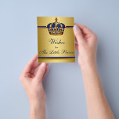 プリンスベビーシャワーのゲームがベビーを願う チラシ (手)