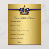 プリンスベビーシャワーのゲームがベビーを願う チラシ (裏面)