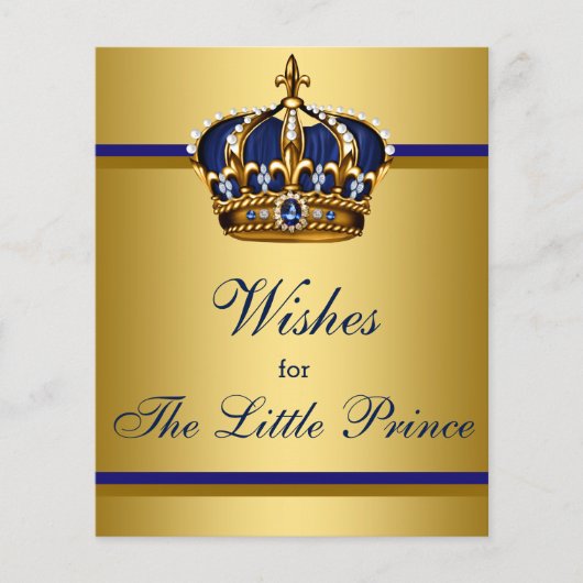プリンスベビーシャワーのゲームがベビーを願う チラシ (正面)
