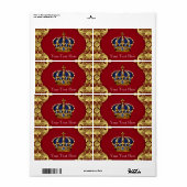 プリンスベビーシャワーウォーターボトル ラベル (フルシート)