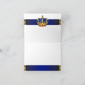 プリンスベビーシャワーサンキューカード サンキューカード (内部)