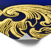 プリンスベビーシャワー歓迎サイン ポスター (角)