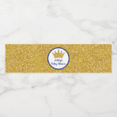 プリンスベビーシャワー水ボトルラベル ペットボトルラベル (シングルラベル)