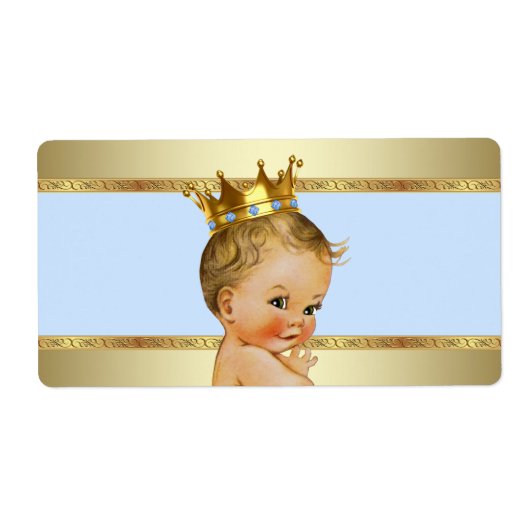 プリンスベビーシャワー水筒ラベル ラベル (正面)