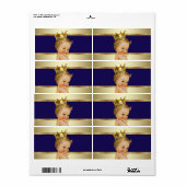 プリンスベビーシャワー水筒ラベル ラベル (フルシート)