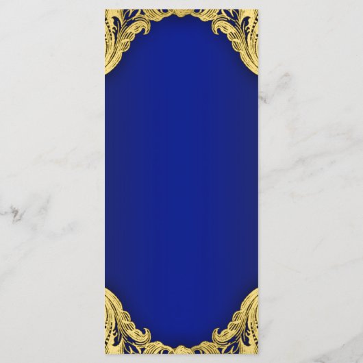 プリンスベビーシャワー王室のパーティー メニュー (裏面)