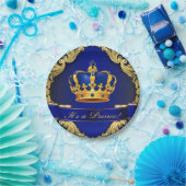 プリンスベビーシャワー紙プレート ペーパープレート (パーティー)