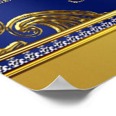 プリンスベビーファンシーシャワー歓迎サイン ポスター (角)