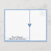 プリンスベビーブルー少年プレイド誕生の発表 案内ポストカード (裏面)