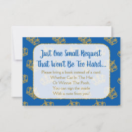 プリンスベビ王室のーシャワーがブックカードを持ってくる 招待状