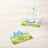 プリンスボーイ王室のバースデーパーティー スクエアペーパーコースター (インサイチュ)