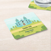 プリンスボーイ王室のバースデーパーティー スクエアペーパーコースター (アングル)