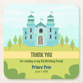 プリンスボーイ王室のバースデーパーティー スクエアペーパーコースター