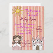 プリンスマイリーコピー、プリンセスが1回転中!!... 招待状 (正面/裏面)