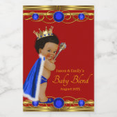 プリンスミニワインボトルラベルレッドブルー金ゴールド ワインラベル (シングルラベル)