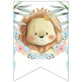 プリンスライオンジャングルハッピーバースデー バンティングフラッグ (第1の旗)