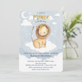 プリンスライオン ベビーシャワー 招待状 (スタンド正面)