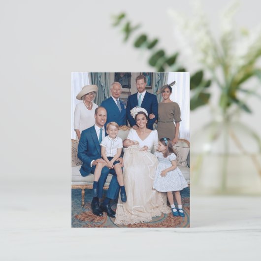 プリンスルイ《キリスト教》洗礼式や命名式2018年7月スタイル化 ポストカード (スタンド正面)